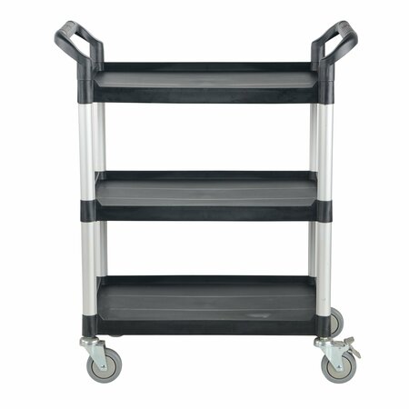Vestil Commercial Cart, 43x20, 3Shelf, No Panels, Steel, 3 Shelves, 550 lb CSC-L